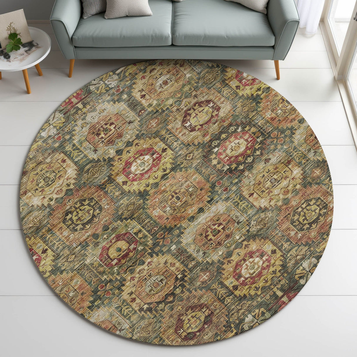 Dalyn Silk Road SR11 Fern Rug shown in a room