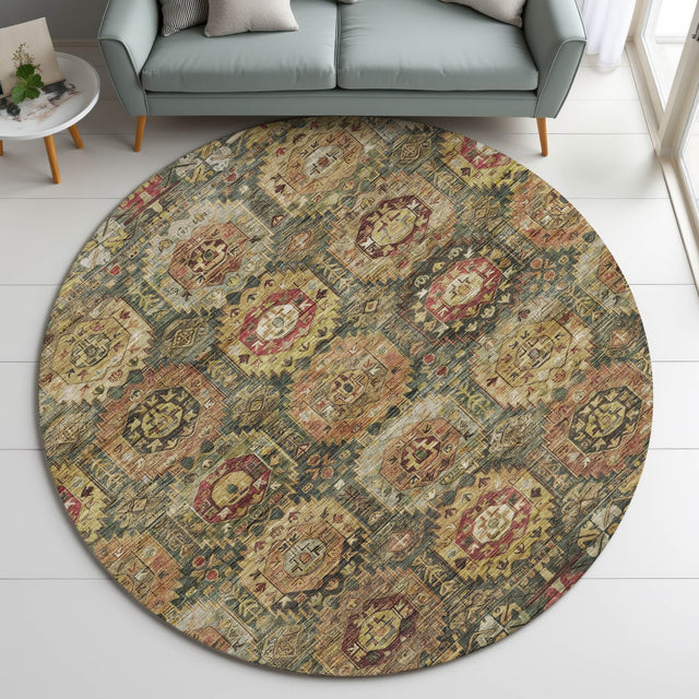 Dalyn Silk Road SR11 Fern Rug shown in a room
