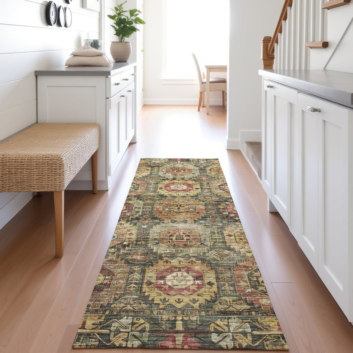 Dalyn Silk Road SR11 Fern Rug shown in a room