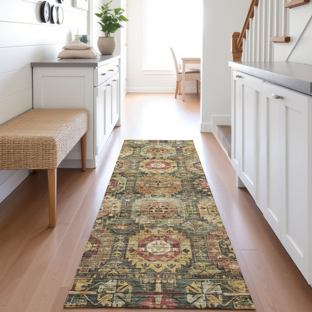 Dalyn Silk Road SR11 Fern Rug shown in a room