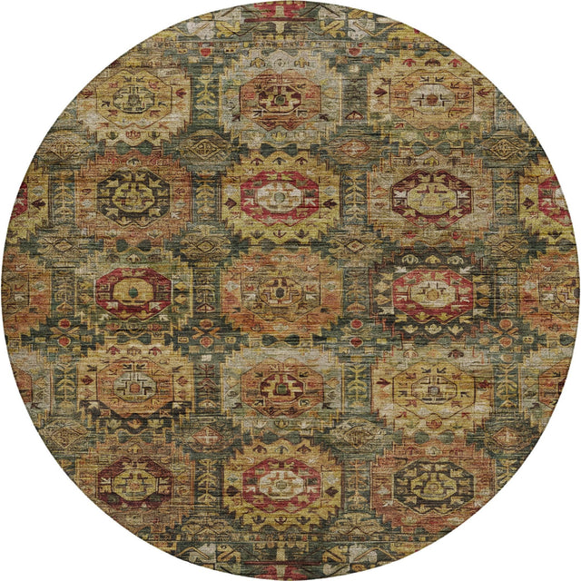 Dalyn Silk Road SR11 Fern Rug round rug
