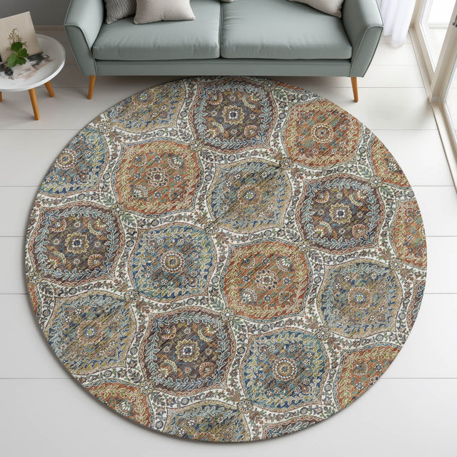 Dalyn Silk Road SR12 Multi Rug shown in a room