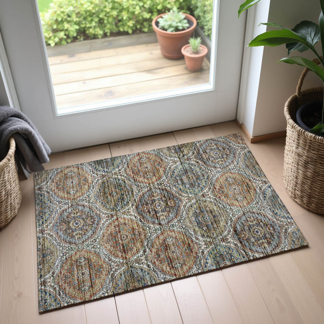Dalyn Silk Road SR12 Multi Rug shown in a room