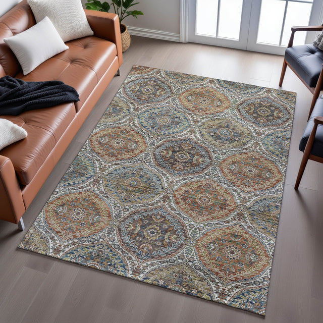 Dalyn Silk Road SR12 Multi Rug shown in a room