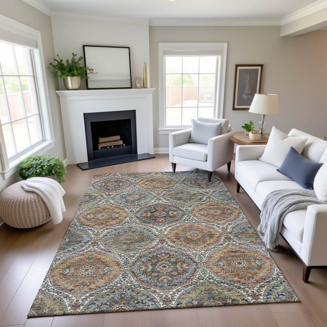 Dalyn Silk Road SR12 Multi Rug shown in a room