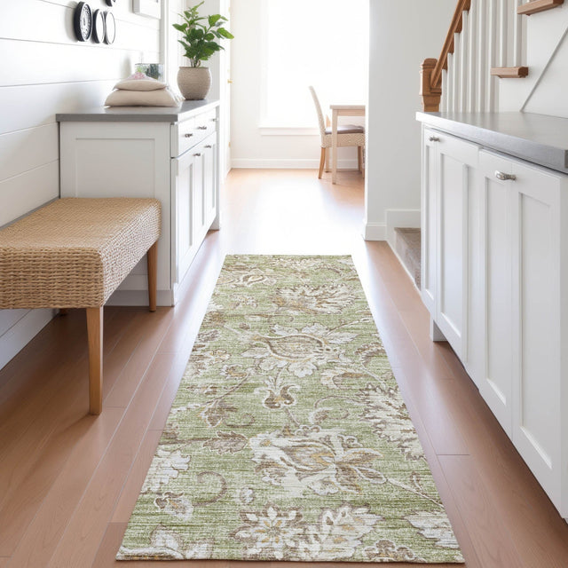 Dalyn Silk Road SR2 Aloe Rug shown in a room