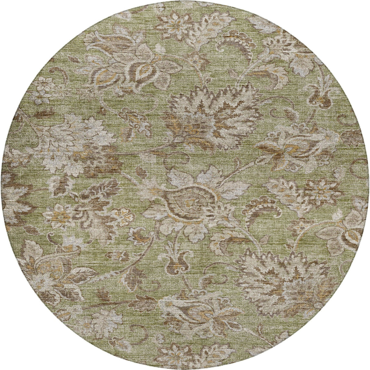 Dalyn Silk Road SR2 Aloe Rug round rug