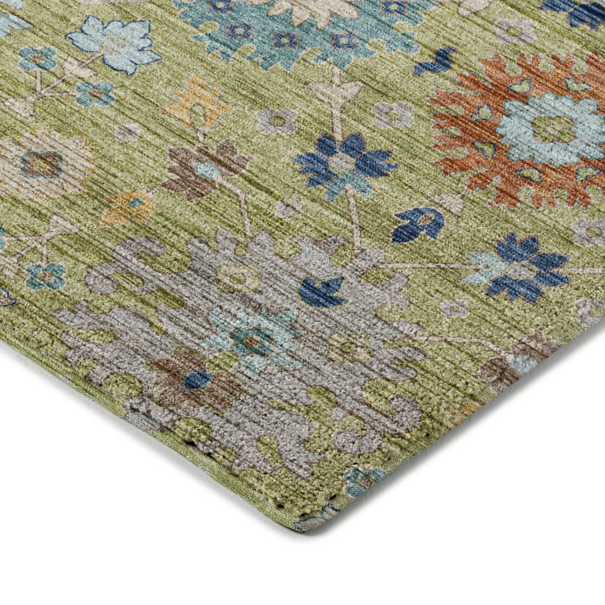 Dalyn Silk Road SR3 Aloe Rug corner detail