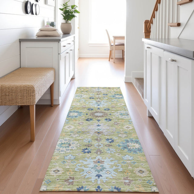 Dalyn Silk Road SR3 Aloe Rug shown in a room