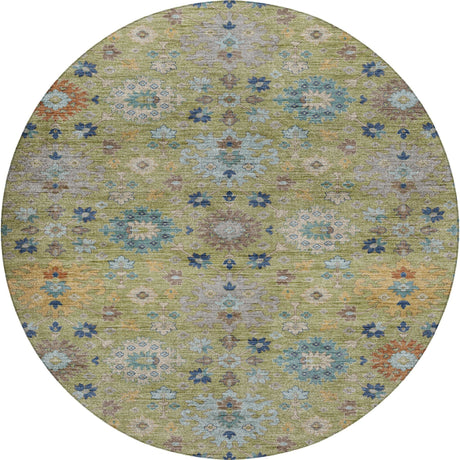 Dalyn Silk Road SR3 Aloe Rug round rug