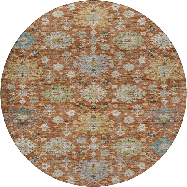 Dalyn Silk Road SR3 Cayenne Rug round rug
