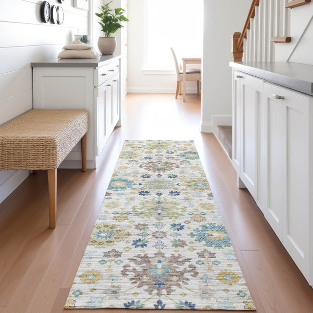 Dalyn Silk Road SR3 Ivory Rug shown in a room