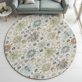 Dalyn Silk Road SR3 Ivory Rug shown in a room
