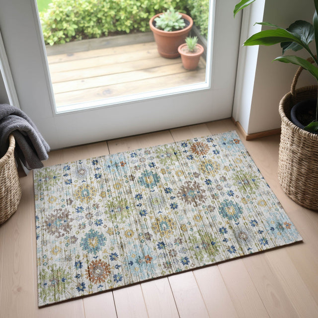 Dalyn Silk Road SR3 Ivory Rug shown in a room