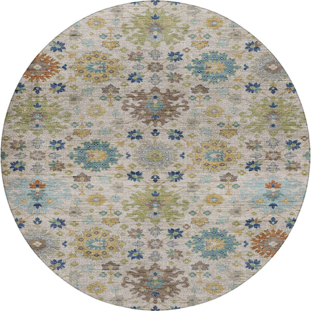 Dalyn Silk Road SR3 Ivory Rug round rug