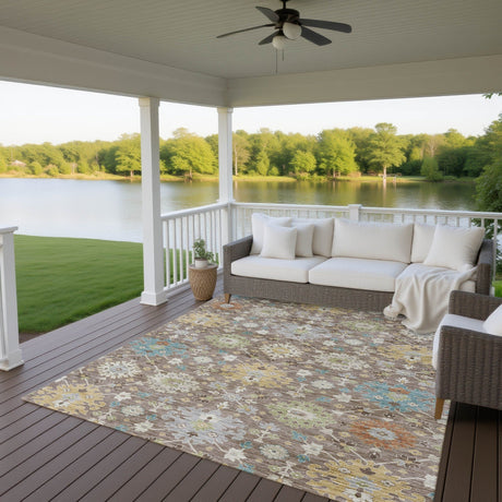 Dalyn Silk Road SR3 Mocha Rug outdoor lifestyle image
