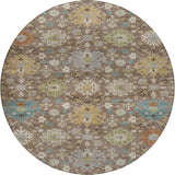 Dalyn Silk Road SR3 Mocha Rug round rug