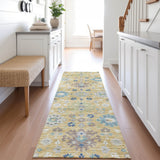 Dalyn Silk Road SR3 Turmeric Rug shown in a room