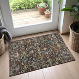 Dalyn Silk Road SR4 Chocolate Rug shown in a room