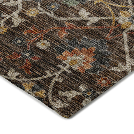 Dalyn Silk Road SR4 Chocolate Rug corner detail
