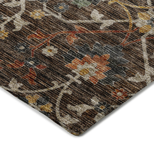 Dalyn Silk Road SR4 Chocolate Rug corner detail
