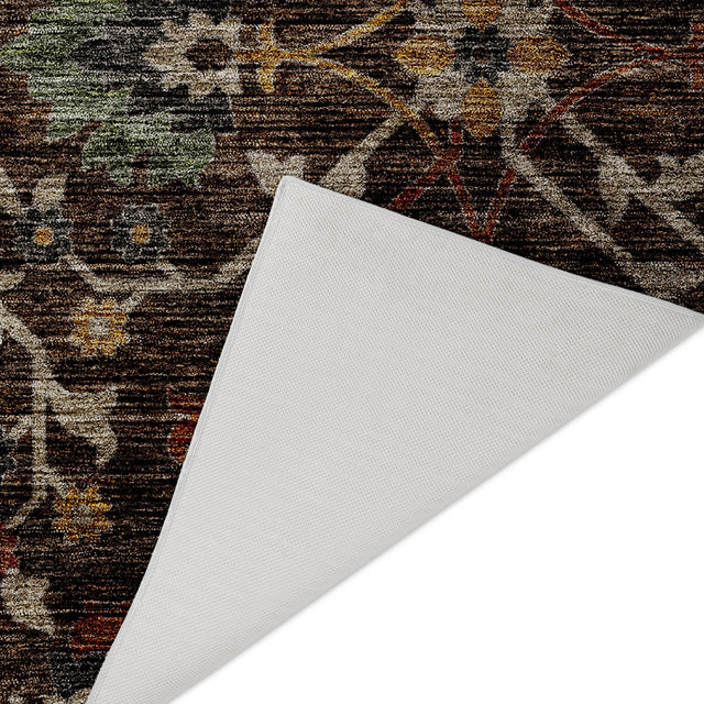 Dalyn Silk Road SR4 Chocolate Rug backing detail
