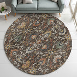 Dalyn Silk Road SR4 Chocolate Rug shown in a room