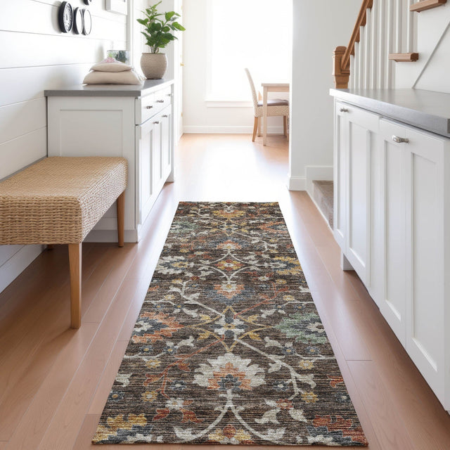 Dalyn Silk Road SR4 Chocolate Rug shown in a room
