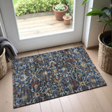 Dalyn Silk Road SR4 Navy Rug shown in a room