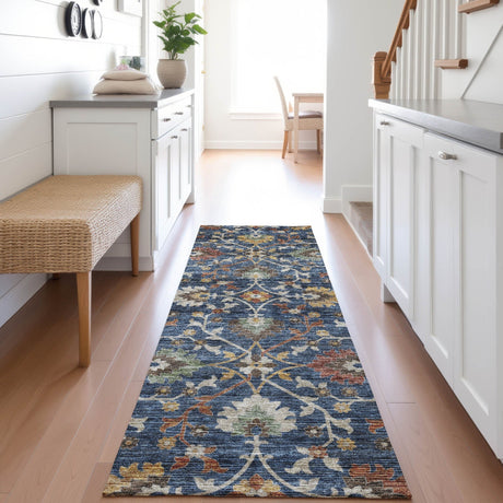 Dalyn Silk Road SR4 Navy Rug shown in a room