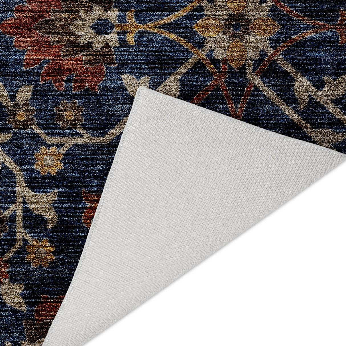 Dalyn Silk Road SR4 Navy Rug backing detail