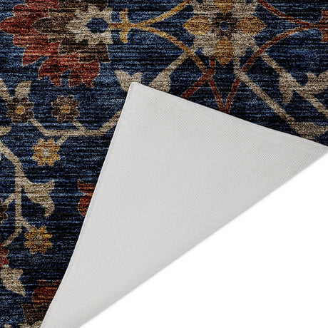 Dalyn Silk Road SR4 Navy Rug backing detail