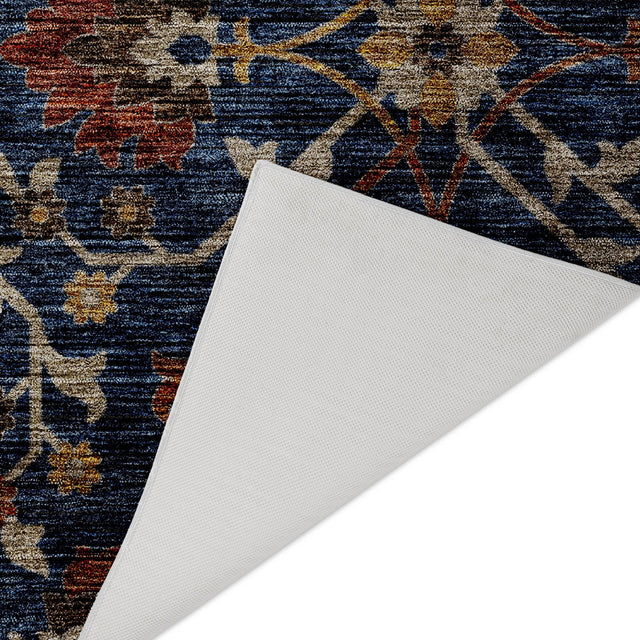 Dalyn Silk Road SR4 Navy Rug backing detail