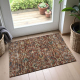 Dalyn Silk Road SR4 Paprika Rug shown in a room