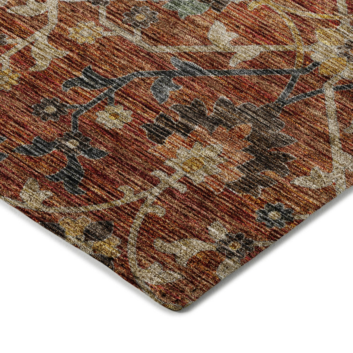 Dalyn Silk Road SR4 Paprika Rug corner detail