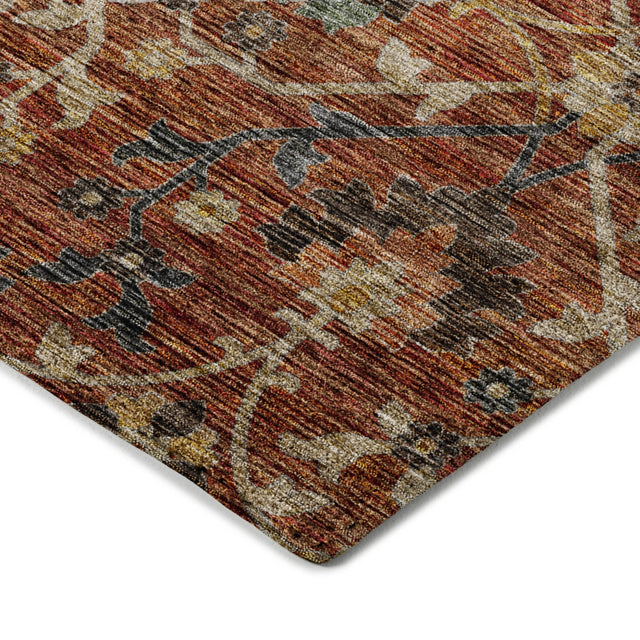 Dalyn Silk Road SR4 Paprika Rug corner detail
