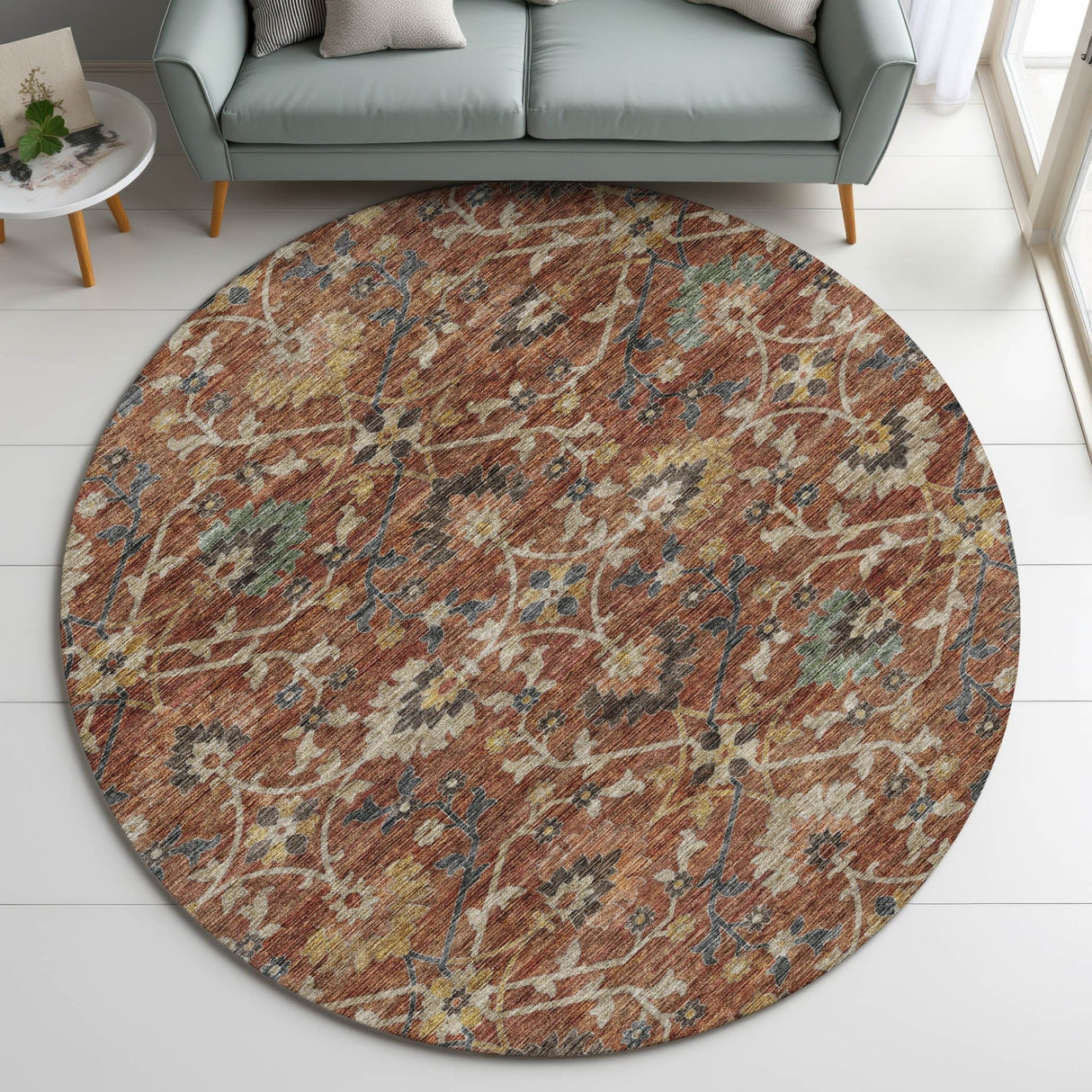 Dalyn Silk Road SR4 Paprika Rug shown in a room