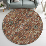 Dalyn Silk Road SR4 Paprika Rug shown in a room