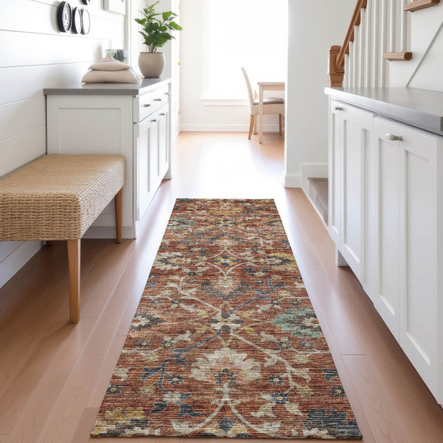 Dalyn Silk Road SR4 Paprika Rug shown in a room