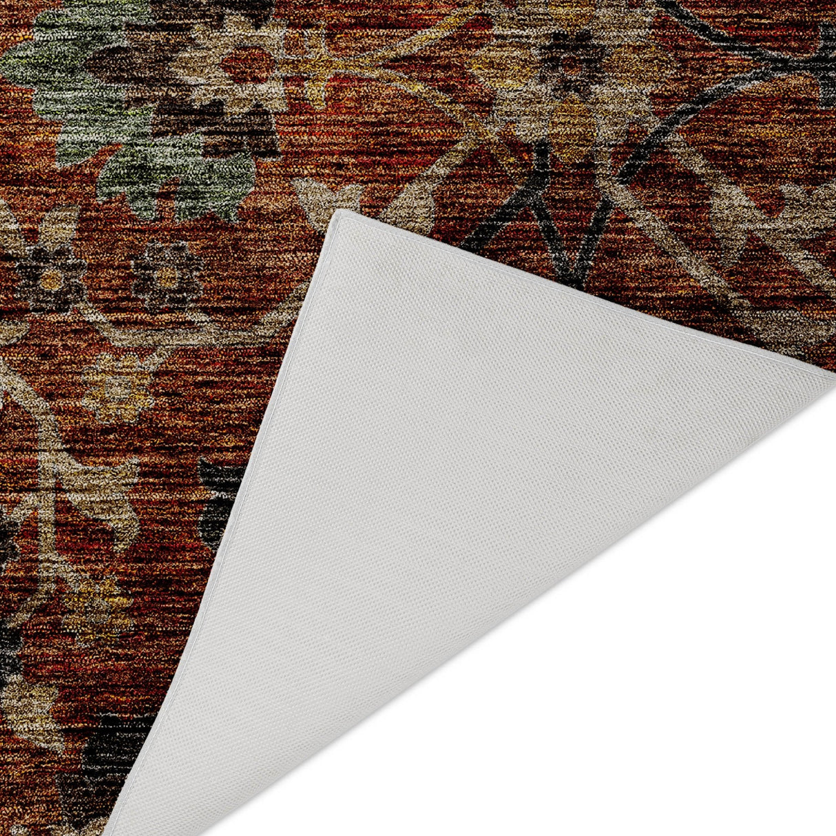 Dalyn Silk Road SR4 Paprika Rug backing detail