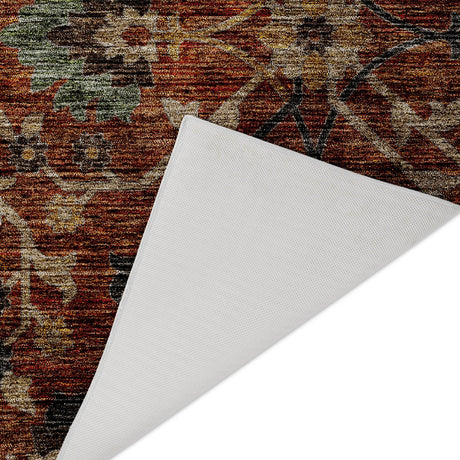 Dalyn Silk Road SR4 Paprika Rug backing detail