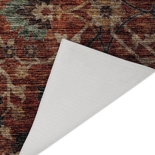 Dalyn Silk Road SR4 Paprika Rug backing detail