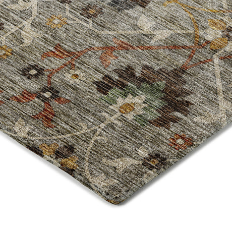 Dalyn Silk Road SR4 Pewter Rug corner detail