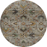 Dalyn Silk Road SR4 Pewter Rug round rug