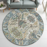 Dalyn Silk Road SR5 Aqua Rug shown in a room