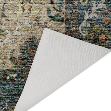 Dalyn Silk Road SR5 Aqua Rug backing detail