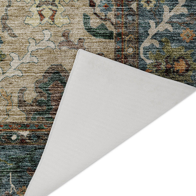 Dalyn Silk Road SR5 Aqua Rug backing detail