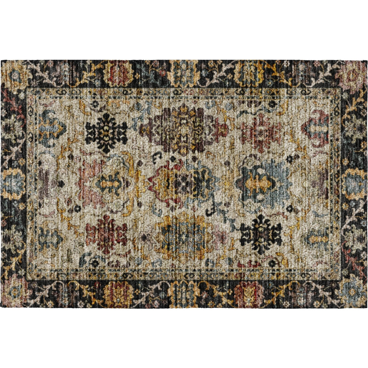 Dalyn Silk Road SR5 Black Rug rectangular rug