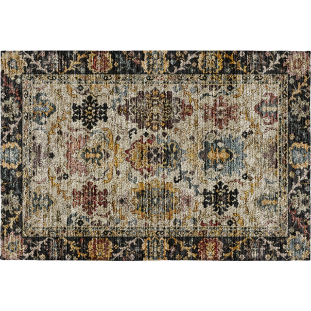 Dalyn Silk Road SR5 Black Rug rectangular rug