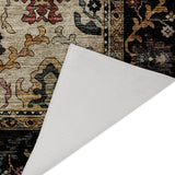 Dalyn Silk Road SR5 Black Rug backing detail